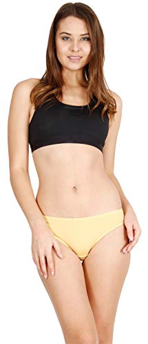 Image of Lux Cozi Women's Cotton Women's'S Plain Pack of 6 Hipsters Modern Solid Hipster Panties (Colors and Prints May Vary) (Pack 6)