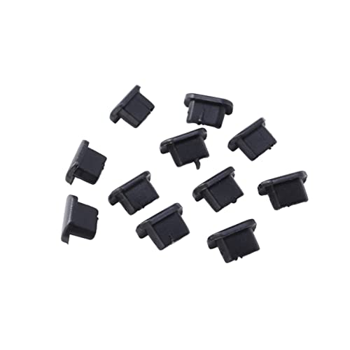 ABOOFAN 10 Piezas X pequeño teléfono Pegatina de Escalera enchufes para celulares teléfono Inteligente Tapa del Enchufe Color tapón a Prueba de Polvo Plumero enchufar androide