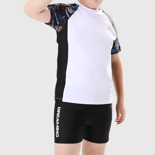 Maillot une pièce bébé garçon de 1 à 7 ans avec bonnet assorti - 2