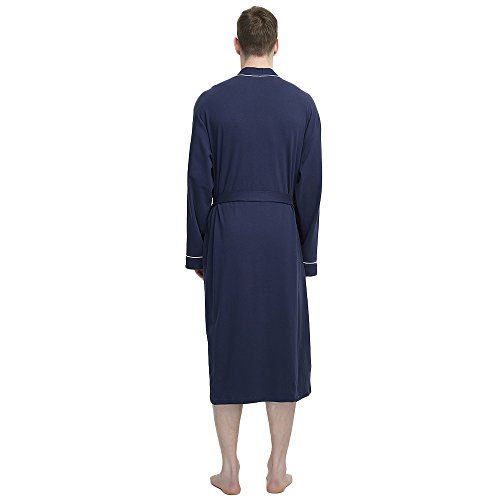 Buy M&M Mymoon Men’s Kimono Robe Long Bathrobe Cotton Loungewear Spa