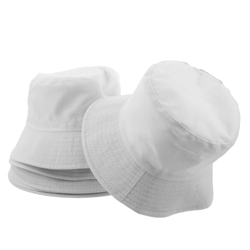 Chapeaux bob vierges à peindre lot de 6 bobs blancs enfant loisirs créatifs