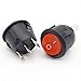 10Pcs 20mm Diameter Small Round Boat Rocker Switches Mini Round Black 3 Pin ON-Off Rocker Switch