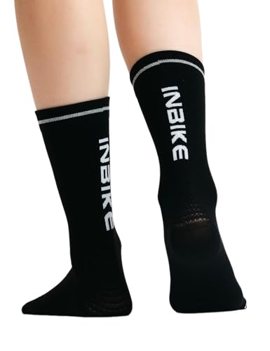 Image of INBIKE 3 Pairs Cycling Socks Women Breathable Athletic Bike Socks for Running Mountain Biking Riding