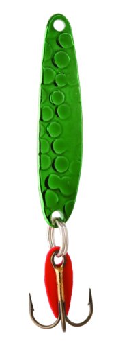 Bay De Noc 2ANG 1-Inch Swedish Pimple Jig, 1/10-Ounce, Hamm Neon Green