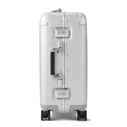 ZERO Halliburton Classic Aluminum 3.0 International Carry-On Zipperless Luggage, Hardside, Four Wheels, Double Latch Locks-TSA Accepted, Auto-Return Handle, Interior Divider, 22-Inch, 33L, Silver4