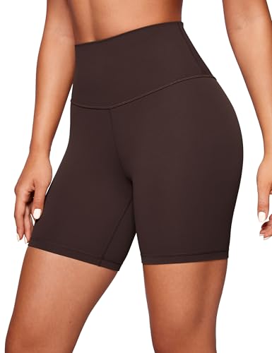 CRZ YOGA Womens ButterLuxe Biker Shorts 6 Inches - High Waisted W...