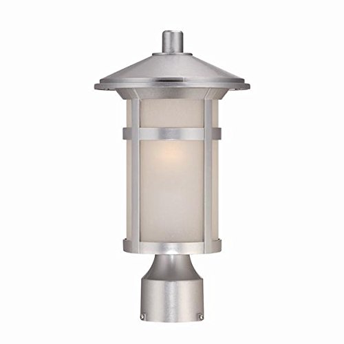 Amazon Crazy 🔥 Deals Acclaim 39107BS Phoenix Collection 1-Light Outdoor Light Fixture Post Lantern, Brushed Silver