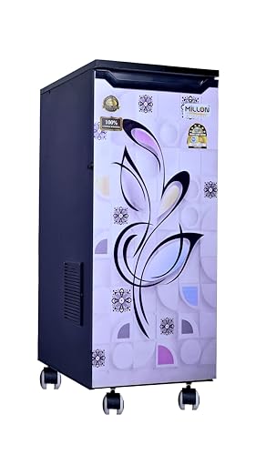 Image of MILLON ATTA CHAKKI Stainless Steel, Wooden Ganpatiji Automatic Domestic Flour Mill Machine, Atta Chakki, Aata Maker, Ghar Ghanti, Flour Mill for Home, Multicolor