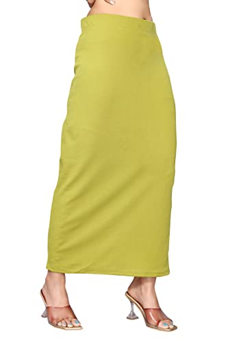 Image of Yashika Women Yashika Women's Full Elastic Lycra Blend Saree Shapewear Petticoat(New-Shape Sky Blue-XL)