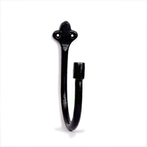 Adonai Hardware Hepsibah Black Antique Iron Hook