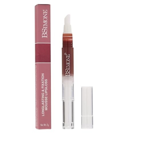 DEFSAP Lip Gloss, Non-Sticky Mousse Lip Gloss, Semi-Matte Liquid Lipstick, for Lips and Cheeks, Easy to Apply and Long-lasting Color.(03#)
