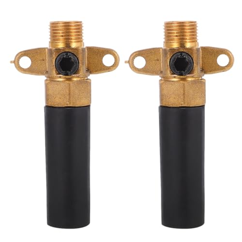 Válvula de agua para ganado de cobre con control de flujo preciso para granjas (Pack de 2)