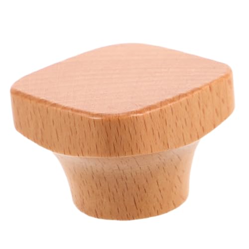 SUPVOX Wooden Pot Lid Knob Scalding Handle for Cookware Lightweight Beech Replacement Grip for Camping and Outdoor Cooking Durable and Heat Resistant Design