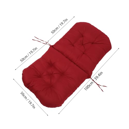 Cojín para silla mecedora copetudo con lazos resistente al sol 3