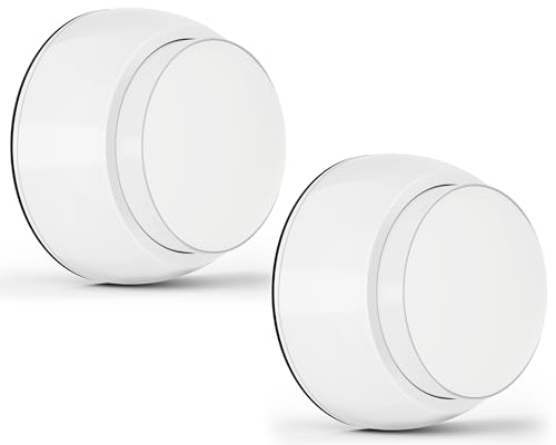 2PCS Door Stopper Wall Protector with Silicone Head, Aluminum Door Knob Wall Protector, Spring Shock Absorption Technology, 1.65