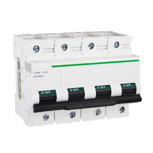 Disjoncteur C120H protection distribution énergie AC 4P 100A 400V rail DIN A9N19819