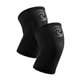 Rehband Ginocchiera Powerlifting & Cross Fit, 5mm di neoprene, Diverse Colori e Taglie, Unisex, Colore:Carbon/Nero - 1 Paio, Misura:M