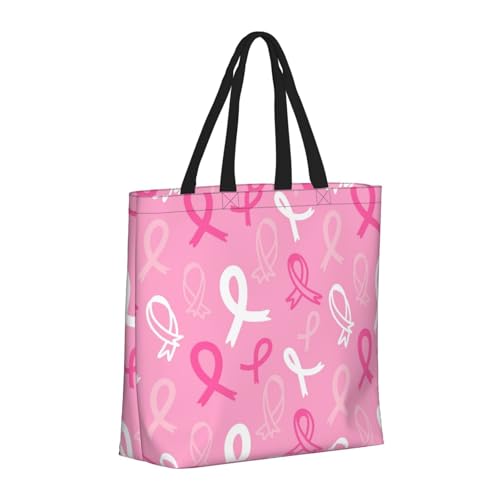 Bolso grande para mujer - Bolso de mano reutilizable con cremallera, bolsa de playa para mujer, sensibilización sobre el cáncer de mama, bolsa para mamá, adecuado para hospital, playa, Bolso grande para mujer - Bolso de mano reutilizable con cremallera, bolsa de playa para mujer, sensibilización sobre el cáncer de mama, bolsa para mamá, adecuado para hospital, playa,