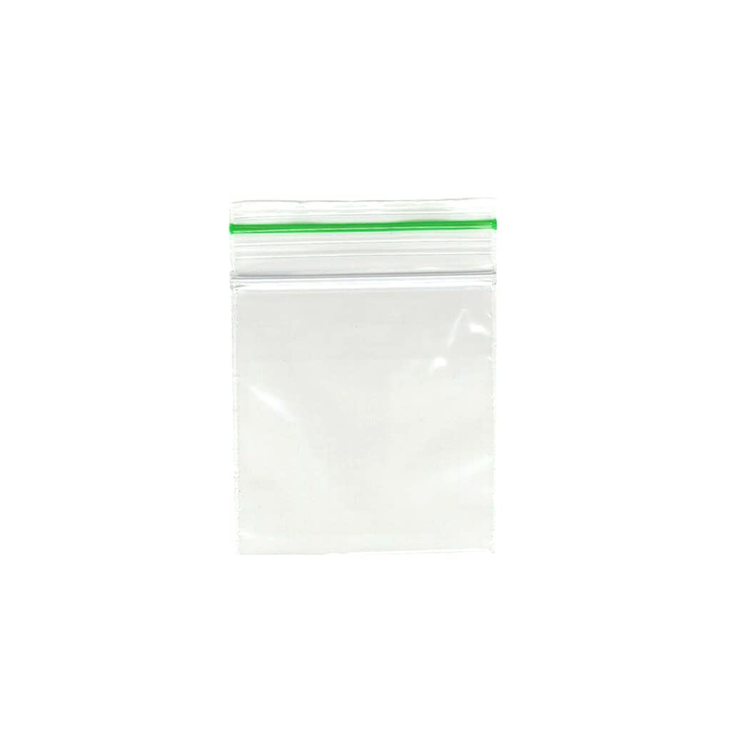 25 X 25mm Grip Seal Bags Resealable Plastic Bags Poly Plastic Storage Bags Zip Lock (1 Inch) Bags Baggies, air tight zipper bag, Polythene Packaging for Food Storage, (500Pcs_ Clear)