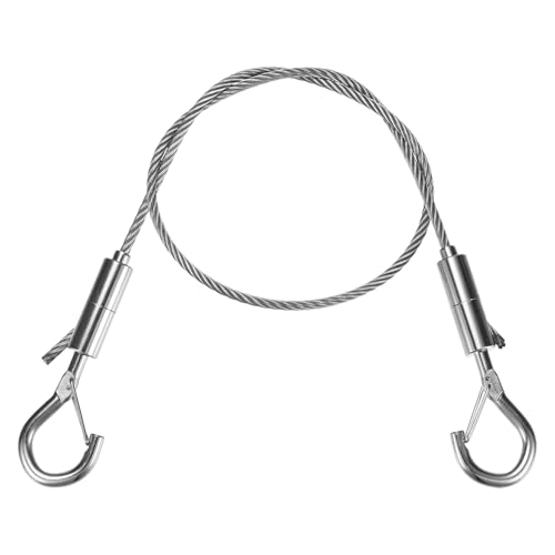 Image of M METERXITY 1-Pack Adjustable Picture Hanging Wire Kit, 0.5mx4mm Mirror Hanging Wire, Holds Up to 882lbs(400kg) 1.6FT Picture Frame Wire for Billboards /Basket /Flowerpot