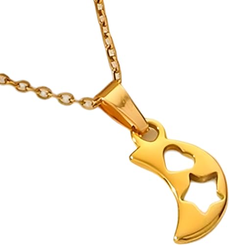 Bijoux pendentif étoile classique argent sterling collier soleil lune tendance femmes