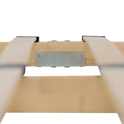Homestyle4u Lattenrost 120×200 cm Bett Holz Kiefer Massiv Rollrost 24 Latten, Federholzrahmen 3127 – Bild 8
