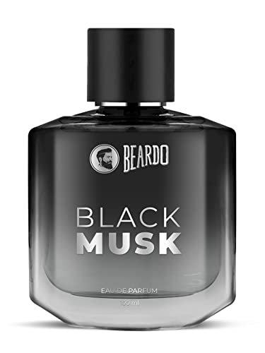 Beardo Black Musk Eau De Parfum For Men, Musky, Woody Perfume, Long Lasting, Date Night Fragrance, Body Spray, 100ml