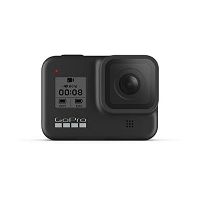 GoPro HERO8 Black - Caméra d\'action numérique 4K à l\'épreuve de l\'eau avec stabilisation avancée, système à écran tactile et contrôle vocal hypersmooth - Live HD Streaming