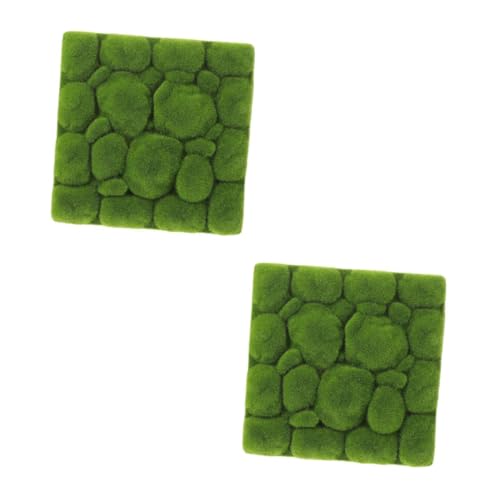 ARTIBETTER 2 Piezas De Estera De Musgo Artificial De Simulación Estera De Musgo Artificial Para Pared Adornos De Tablero De Musgo Falso Panel De Musgo Artificial Plantas Artificiales