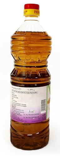 Image of Patanjali Pure Sesame Til Oil 1L - Cold Pressed Natural Edible Cooking & Massage Til Oil | 100% Pure | No Additives | 100% Vegetarian | For Cooking & Frying Use (Pack of 3)