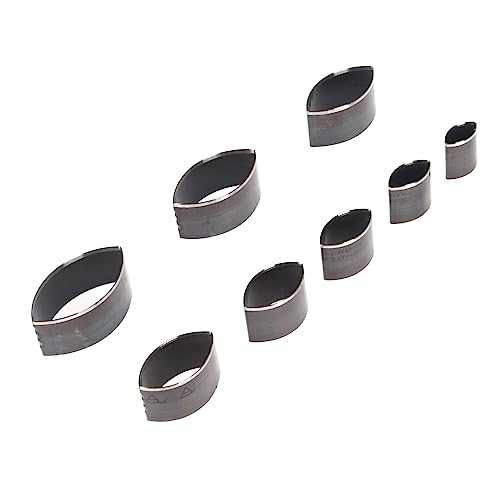 Moule de Poinçonnage en Cuir 8 Pièces en Acier Blanc pour Bricolage Maroquinerie