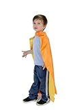 Reversible Child Orange and Yellow Superhero Costume Cape (Child)