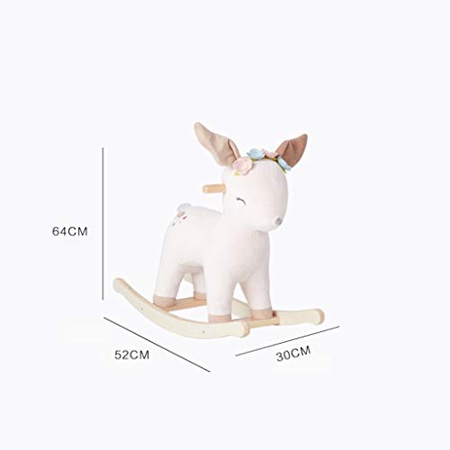 Schaukelpferd QIQIDEDIAN Rotwildschaukelpferdeschaukelstuhlbabyschätzchenmassivholzspielzeug EIN jähriges Kindergeschenk – Bild 6