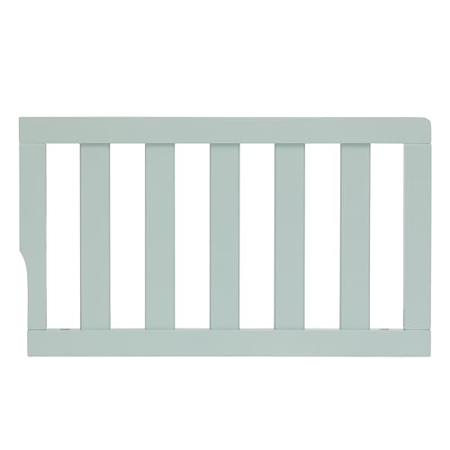 Image of Dream On Me Toddler Guard Rail for Convertible Crib, Solid Wood Bed Rail for Toddler Bed Conversion, Seafoam Green