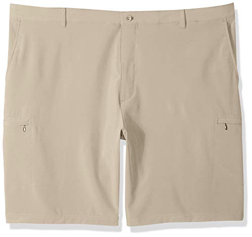 IZOD Men's Big and Tall Golf Swing Flex Stretch Cargo Short, red Khaki, 48