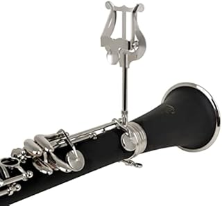 ERINGOGO Music Lyre for Bb Clarinet, Stainless Steel Marching Lyre Clamp- On Sheet Music Holder, Music Book Clip for Marching Band
