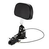 OXMART Motorcycle Driver Backrest Rider Rear Backrest with Adjustable Chrome Arm Mounting Kit Fit for Harley Touring 2009-2020 Electra Glide Road Glide Road King Street Glide