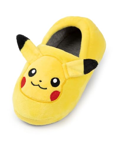 Pokmon Pikachu Yellow Slippers |Pokemon 3D Character Kids Footwear House Shoes | Soft Loafers for Boys & Girls