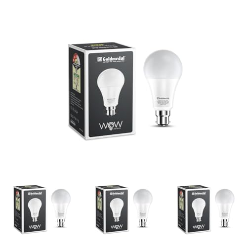 Image of Goldmedal Wow 15W B22 LED Bulb (Cool Daylight) - Pack of 4