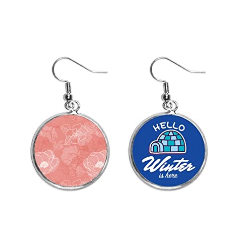 Pendientes de gota Peony ligeros que no dañan tu oreja al usarlos en invierno