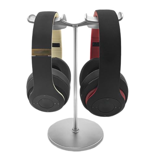 Kopfhörerständer für Schreibtische – Metall-Schreibtisch-Organizer, rutschfester Headset-Haken, kompakte Display-Halterung, stilvolle Kopfhörer-Halterung für Computertisch,...