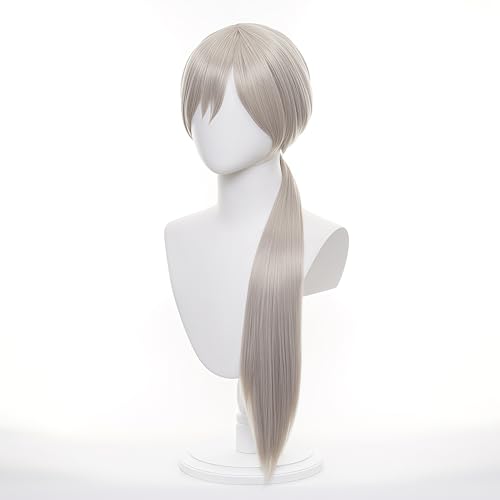Image of Anime Quanxi Long Gray Cosplay Wig for Cosplay Events