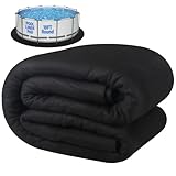 ACTREY 300G/M² Thicker 18FT Pool Pad for Above Ground Swimming Pool,Round Pool Liner Pad for Pool Bottom,Seamless Comfort,Double Density Puncture Resistant,Pre-Cut Pool Mat,Geotextile Material