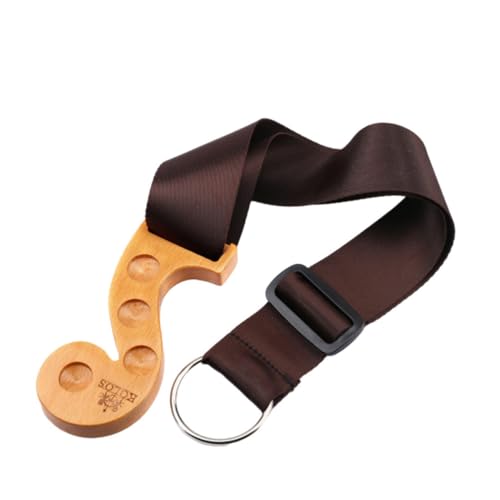 WHAMVOX Cello Accessories Endpin Anchor Non Slip Wooden Bass Stopper Non-slip Cello Pads 4 Adjustment Holes Light Yellow Sturdy for Cello