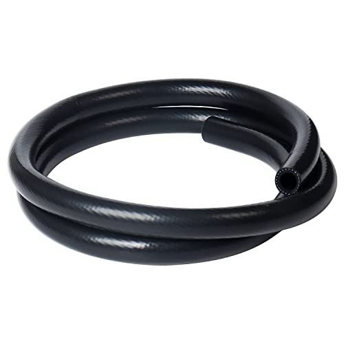 Reinforced Silicone Heater Hose, Vacuum Line 3/4" Id X 5 Feet Per Roll 4Mm Thick High Performance Black Max Temperature Rating 350F Work Pressure 60 Psi 0.75" 19Mm 1.5M … (Black, 3/4"(19Mm)) #TOP1
