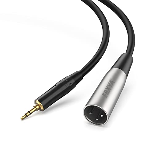 Ebxya Xlr To 3.5Mm 10Ft, 1/8 Trs To Xlr Male Stereo Cable, 3.5Mm Trs To Xlr Male Gold Plated, 24Awg, Xlr To 1/8 Mono Plug Aux Audio Adapter Cord For Microphone, Mixer, Laptop, Phone #TOP28