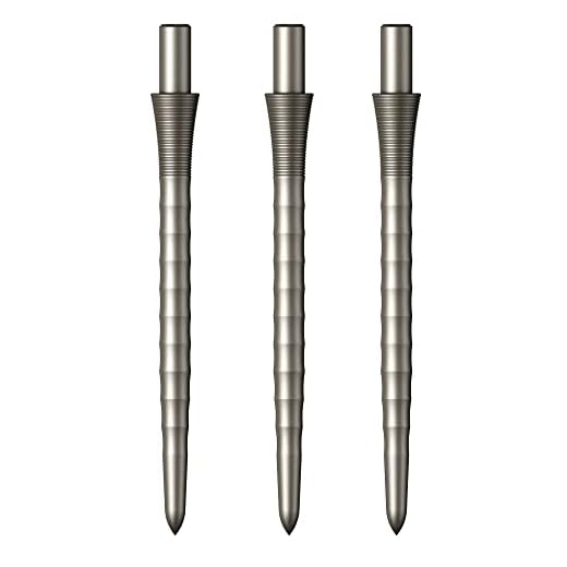 Mission Darts Sniper Points Ripple | Steel Tip Replacement Points | 32mm Silver