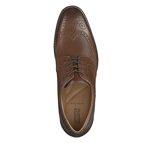 Johnston & Murphy Lewis Embossed Wing Tip Tan Full Grain 9 M (D)2