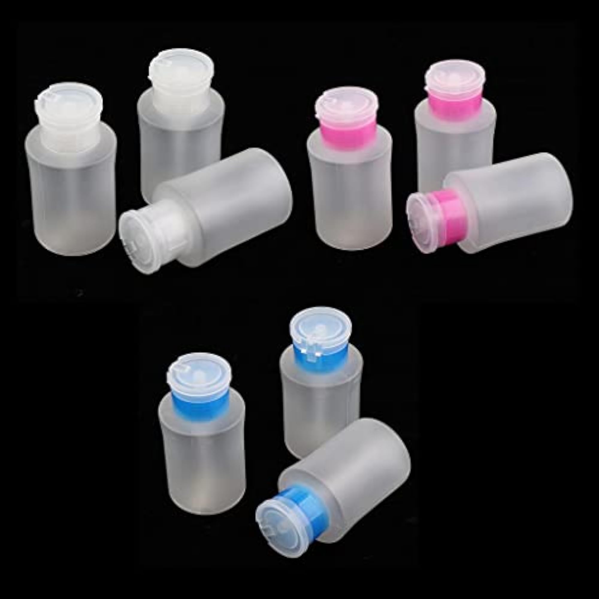 3pcs 180ml Empty Pump Bottles for Nail Remover