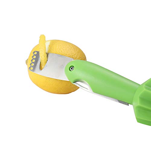 Sabo Lemon Citrus Reamer Juicer 4-in-1 Multitool with Zester Channel Knife Paring Knife for Cocktail and Bar